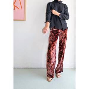 NEW SIYU boecio velvet pants in berry